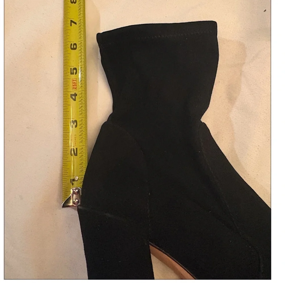 Stuart Weitzman Sky High Platform Stretch Ankle Boots Size 8 1/2